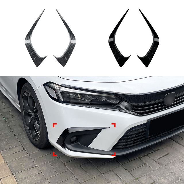 Honda Civic 11Gen 2021+ İ&ccedil;in AMP-Z &Ouml;n Tampon Kanatları Spoyleri