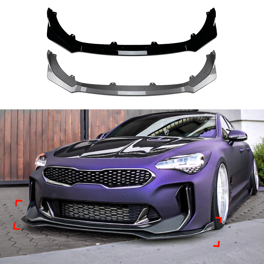 Spilter per paraurti anteriore AMP-Z per Kia Stinger 2018+
