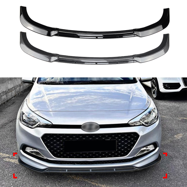 amp-z الأمامي الشفاه الشفاه spiltter لـ Hyundai I20 MK2 2015-2017