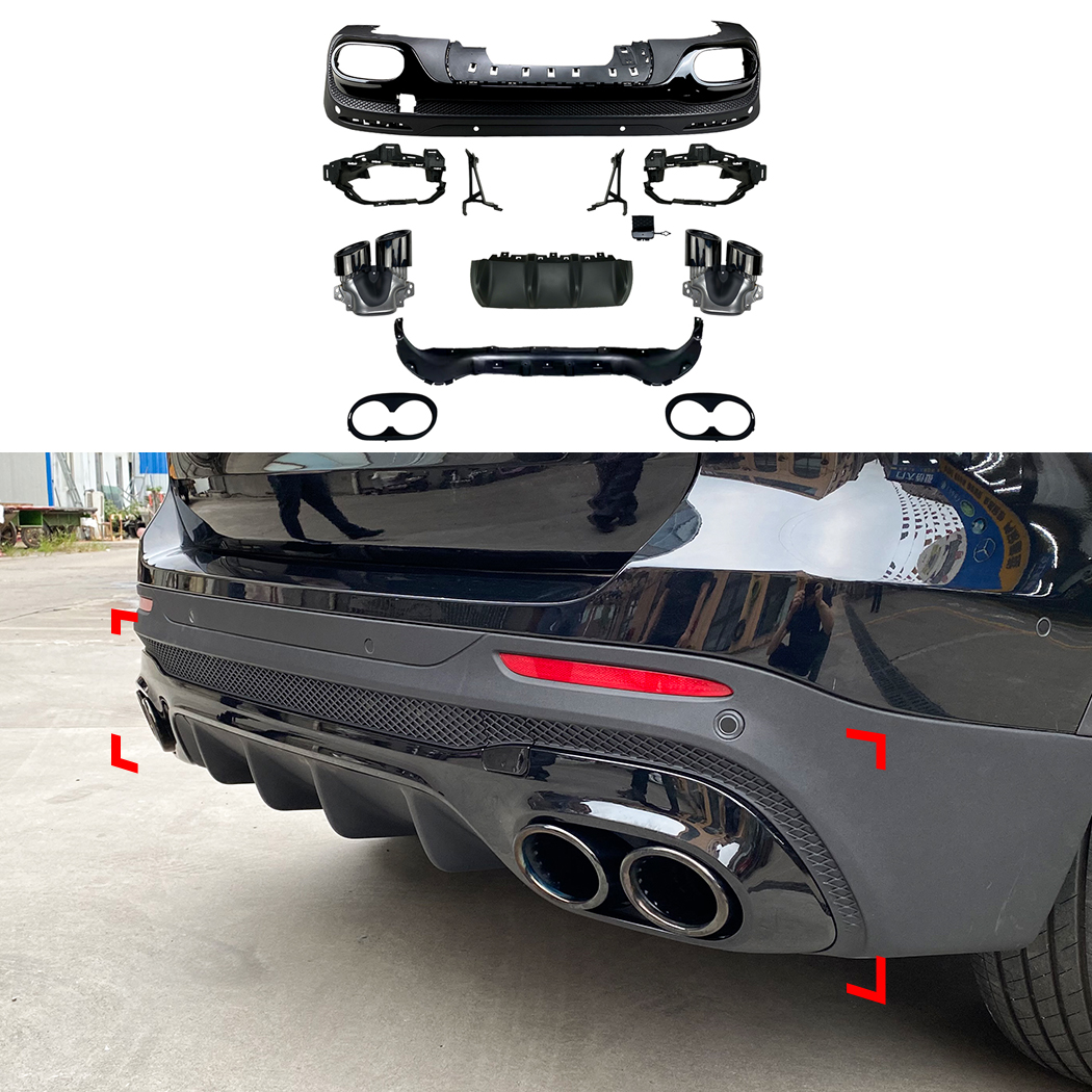 Borde del aler&oacute;n del parachoques trasero AMP-Z para Mercedes Benz GLB Class X247 2019+