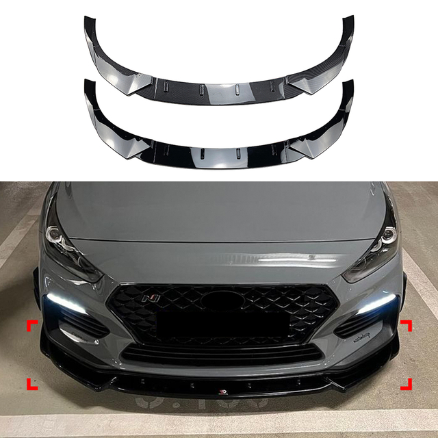 AMP-Z الأمامي الشفاه الشفاه spiltter لـ Hyundai I30N MK3 MK3. 5 2017-2020+