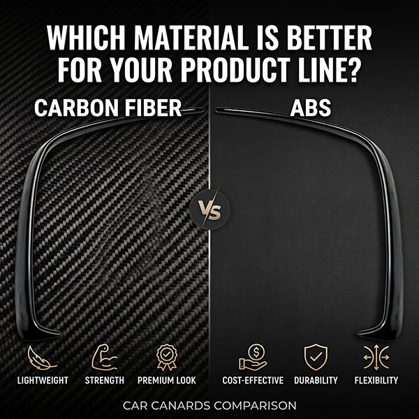Koolstofvezel versus ABS-auto Canards Welk materiaal is beter voor uw productlijn.jpg